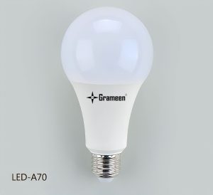 A70 12W 2 YEAR WARRANTY ​- Led Light Sources, 100% hazardous Mercury, radioactive chemical & UV ray free - Energy efficient and energy saves up to 90% in respect of nominal lightings. - Standard Light Output. - High CRI and efficient CCT. - Minimum Lumen depreciation and can be used as professional lightings. - Long Lifespan: 30000 Hrs